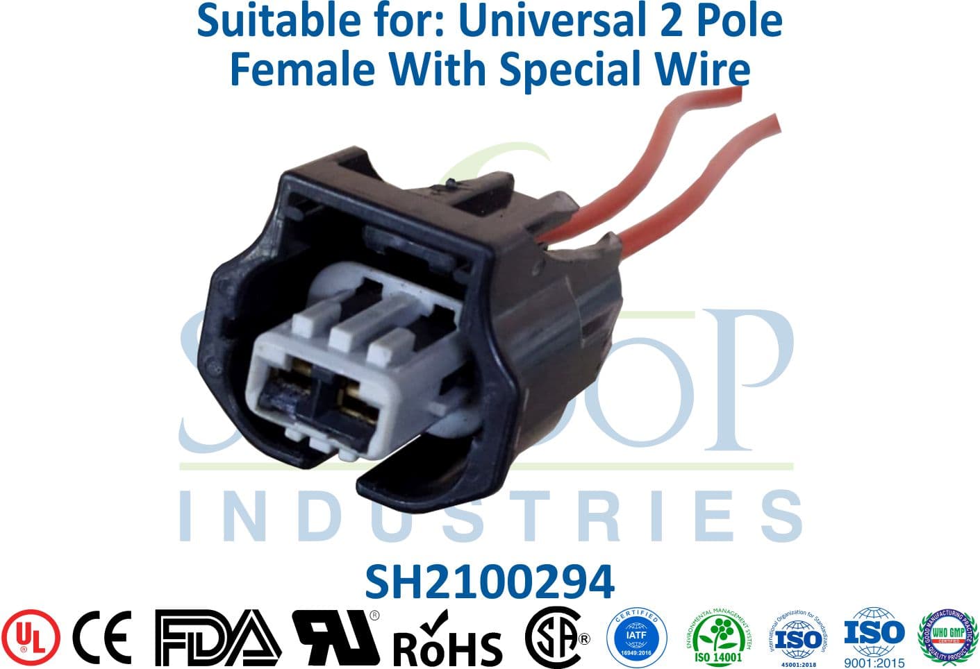 Universal 2 Pole Female - Special Wire (Type 6) - 1