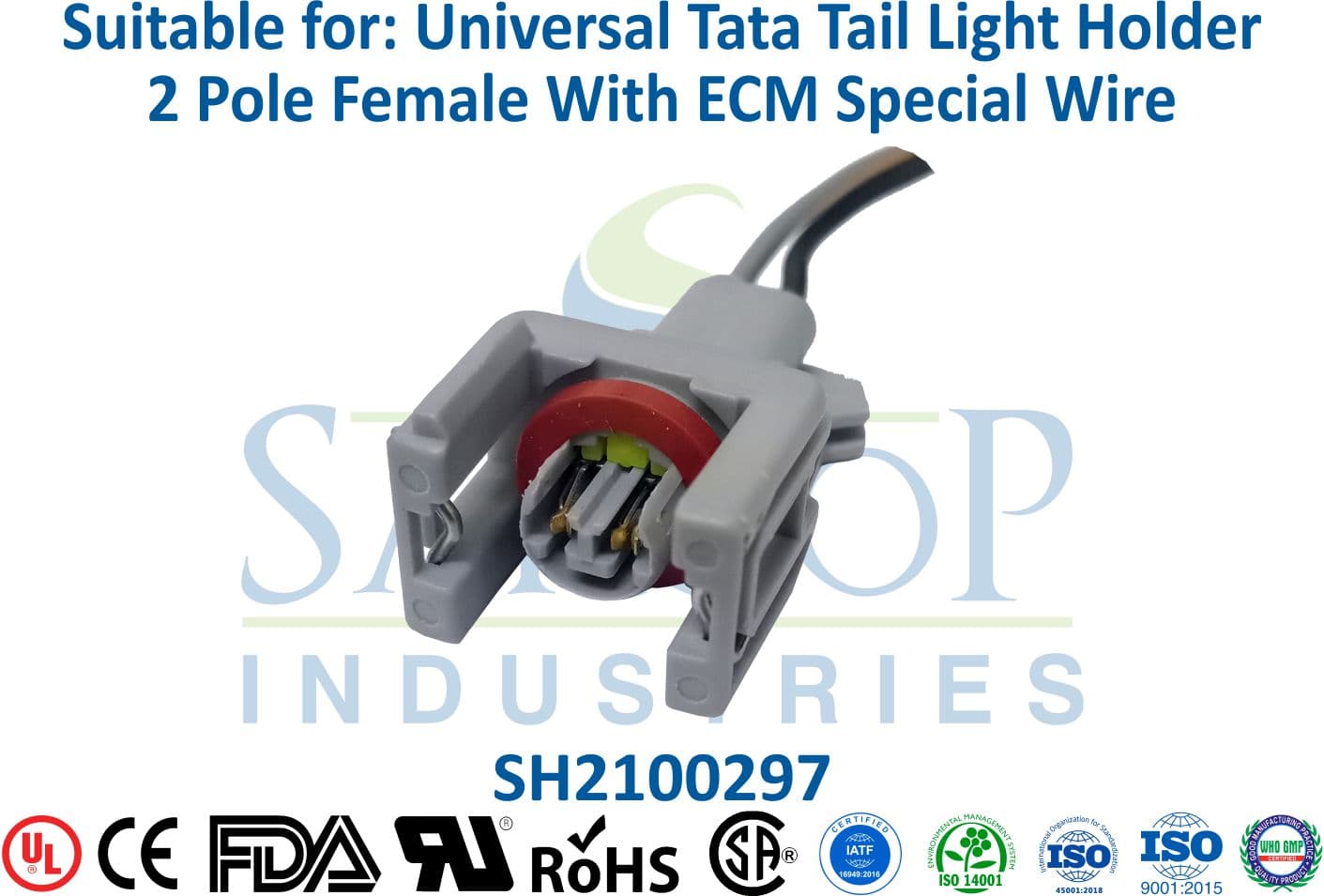 Universal Tata Tail Light Holder 2 Pole Female - 1