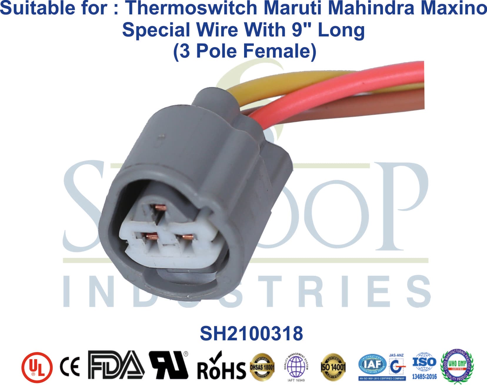 Oxygen Sensor Santro Xing 3 Pole Female - 1