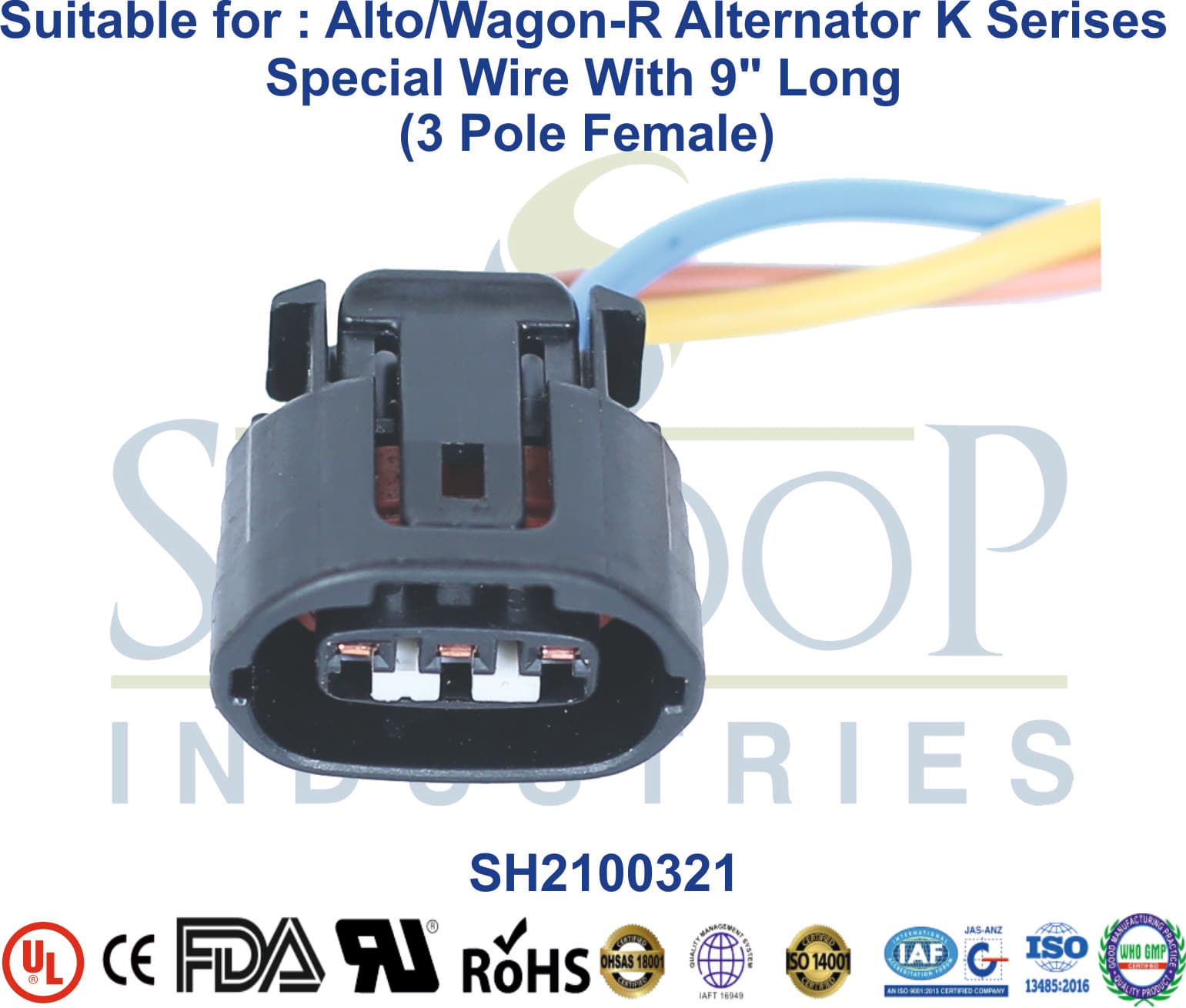 Alto/Wagon-R Alternator K Series 3 Pole Female - 1