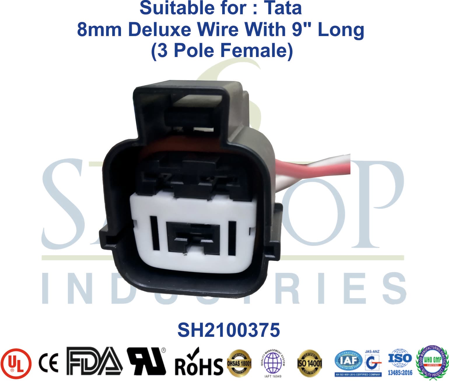 Tata 3 Pole Female - 6mm & 8mm Wire - 1