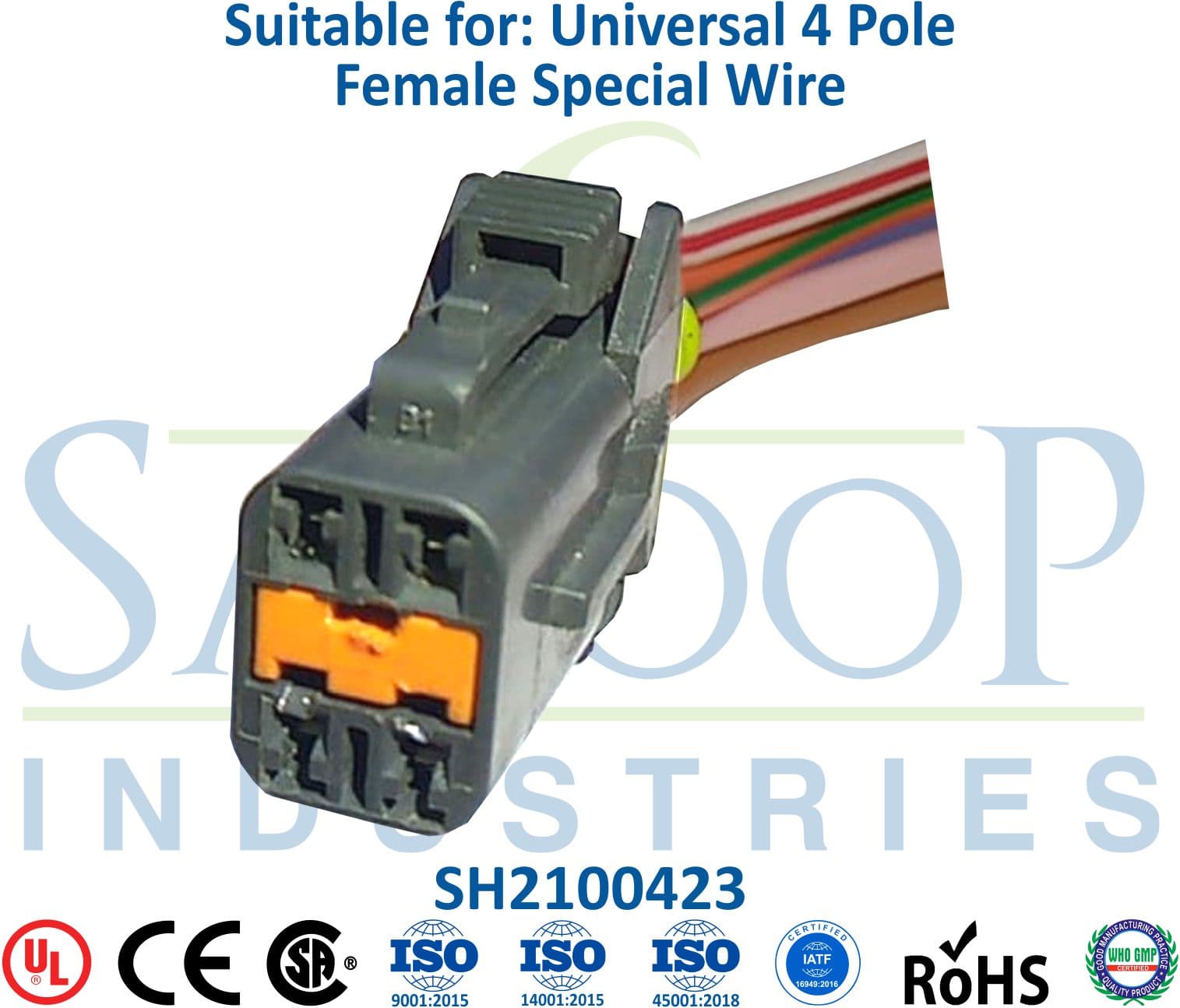 Universal 4 Pole Female - Special Wire - 1