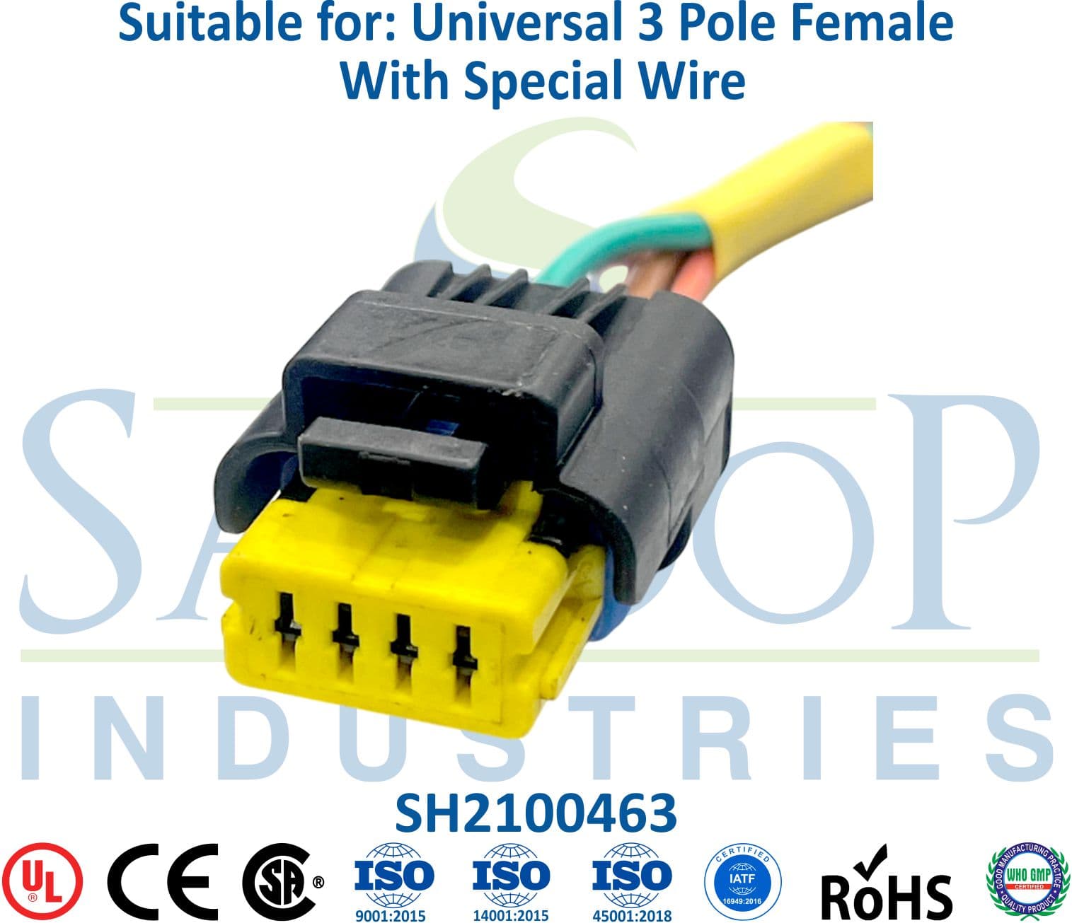 Universal 3 Pole Female - Special Wire - 1