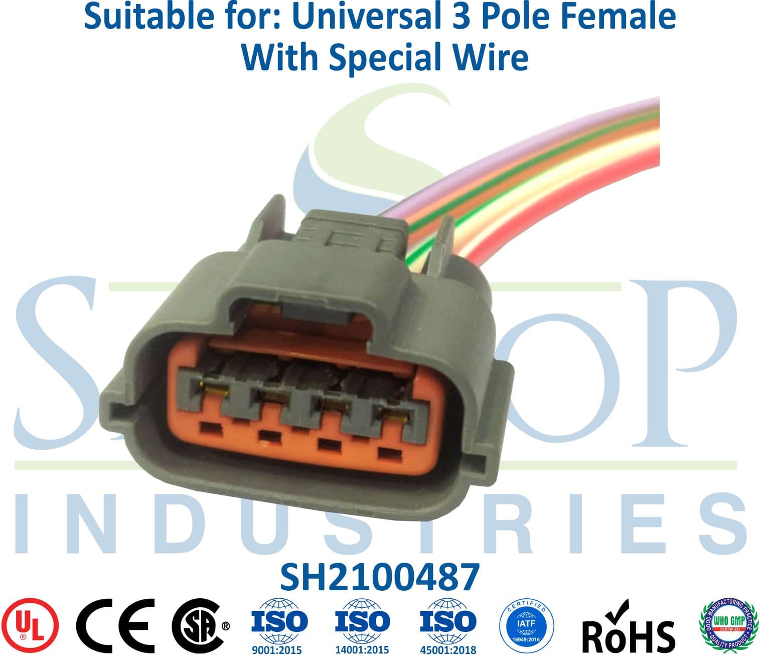Ashok Leyland 4 Pole Female - 5mm Wire (Type 1) - 1