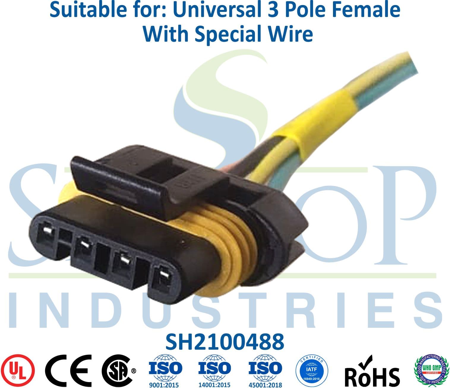 Ashok Leyland 4 Pole Female - 5mm Wire (Type 2) - 1