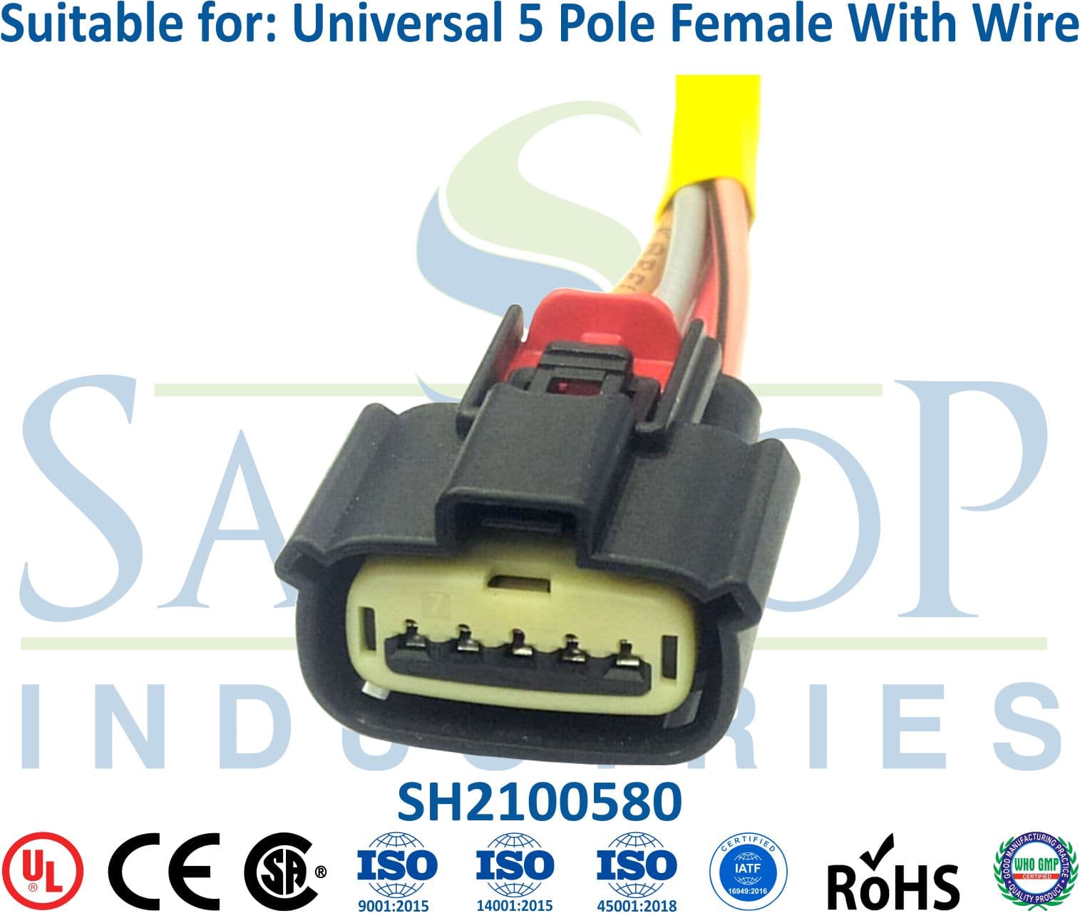 Universal 5 Pole Female - ECM Wire - 1
