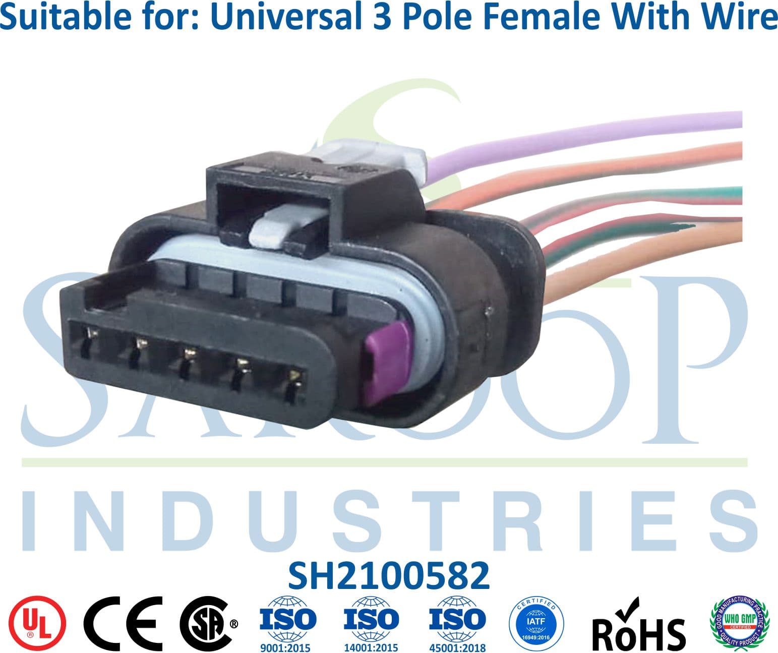 Universal 5 Pole Female - ECM Wire (Type 3) - 1