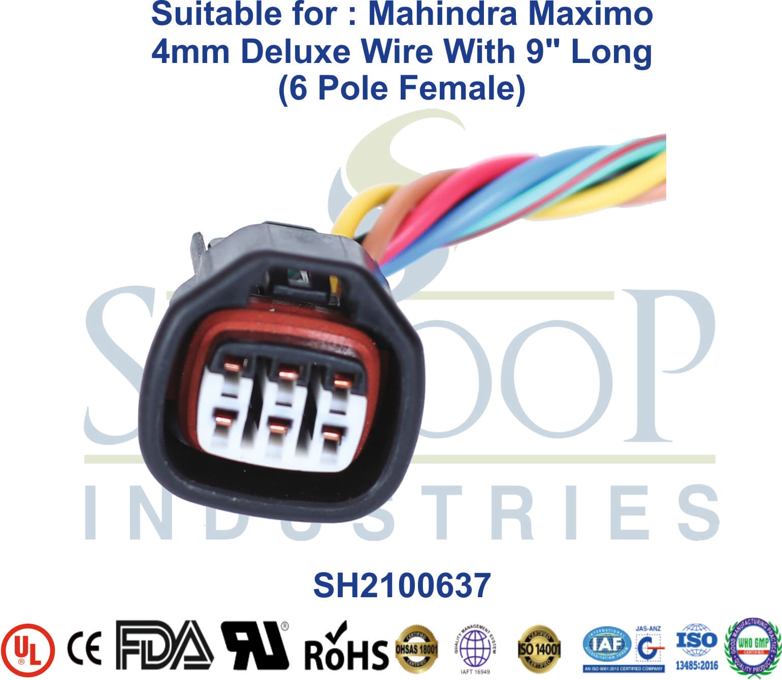 Universal Ashok Leyland 6 Pole Female - Special Wire - 1