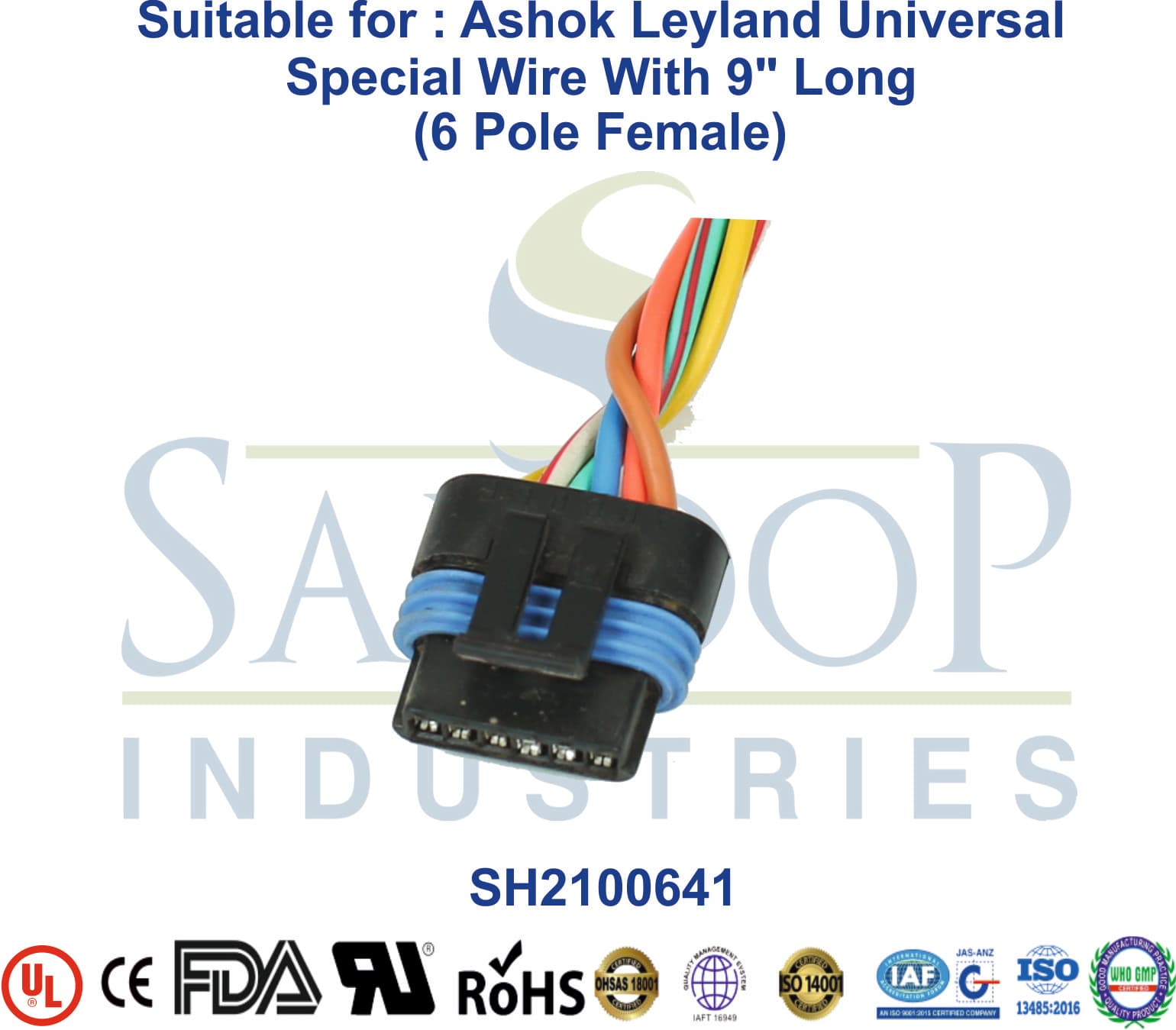 Mahindra Maximo 6 Pole Female - 4mm Wire - 1