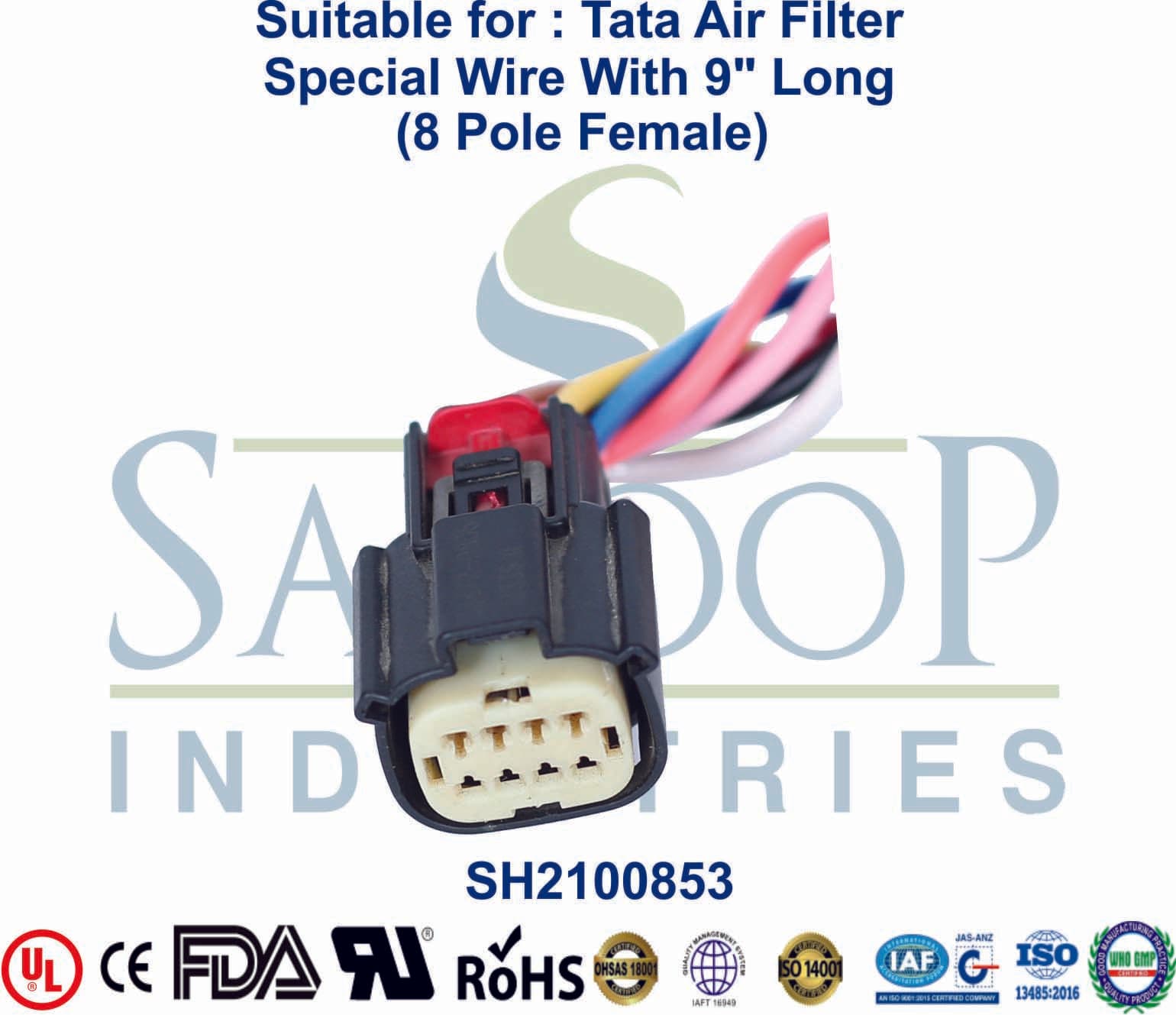 Ashok Leyland 8 Pole Female - ECM Wire - 1