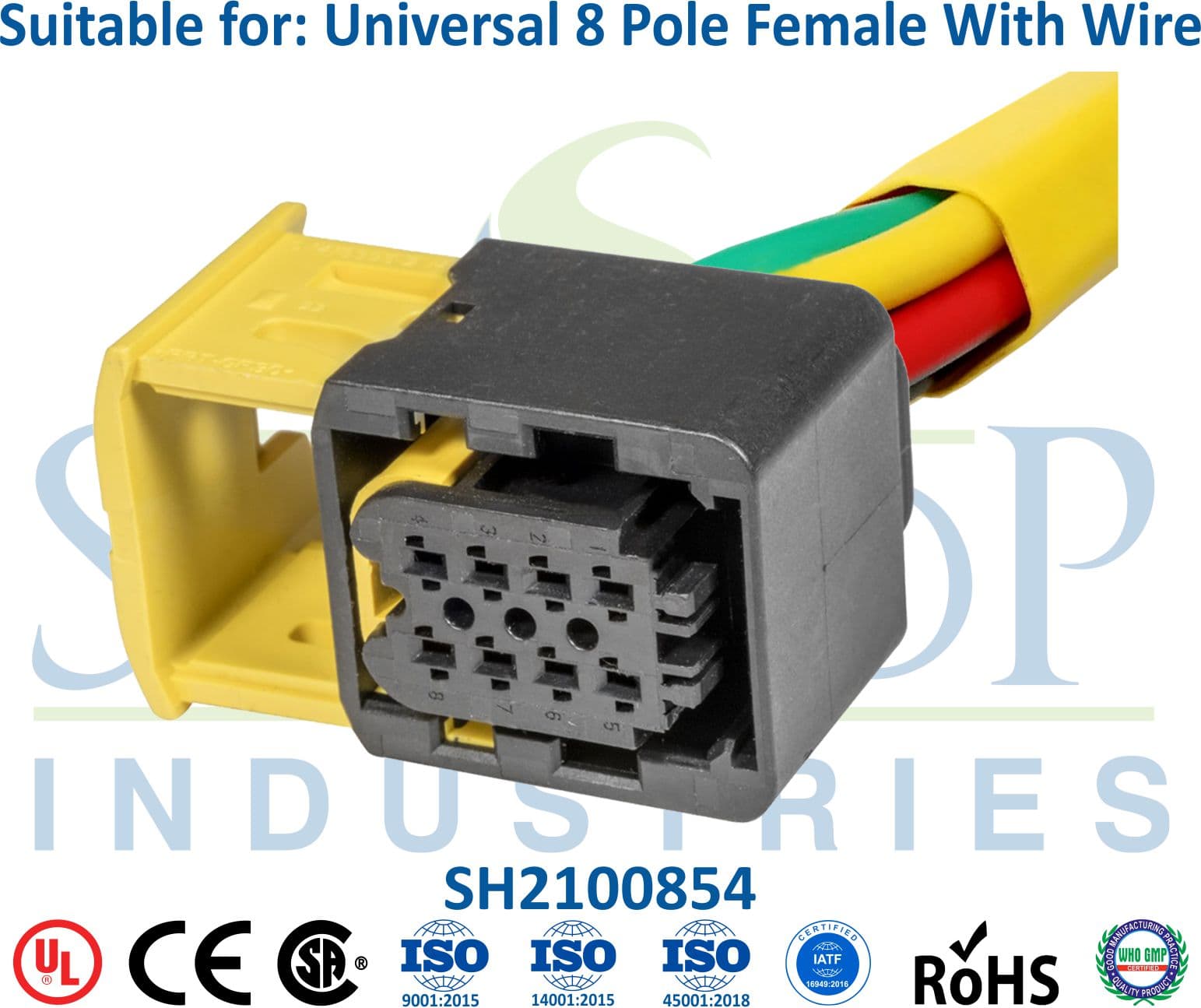 Ashok Leyland 8+3 Pole Female - 4mm & 5mm Wire - 1