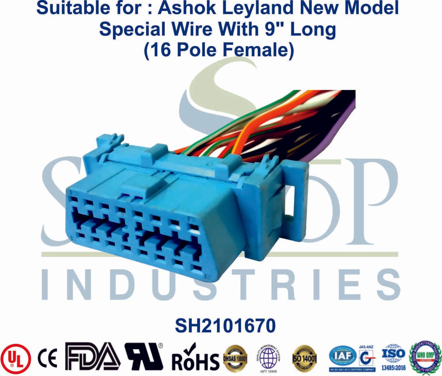 Universal Tata 16 Pole Female - Special Wire (Type 3) - 1