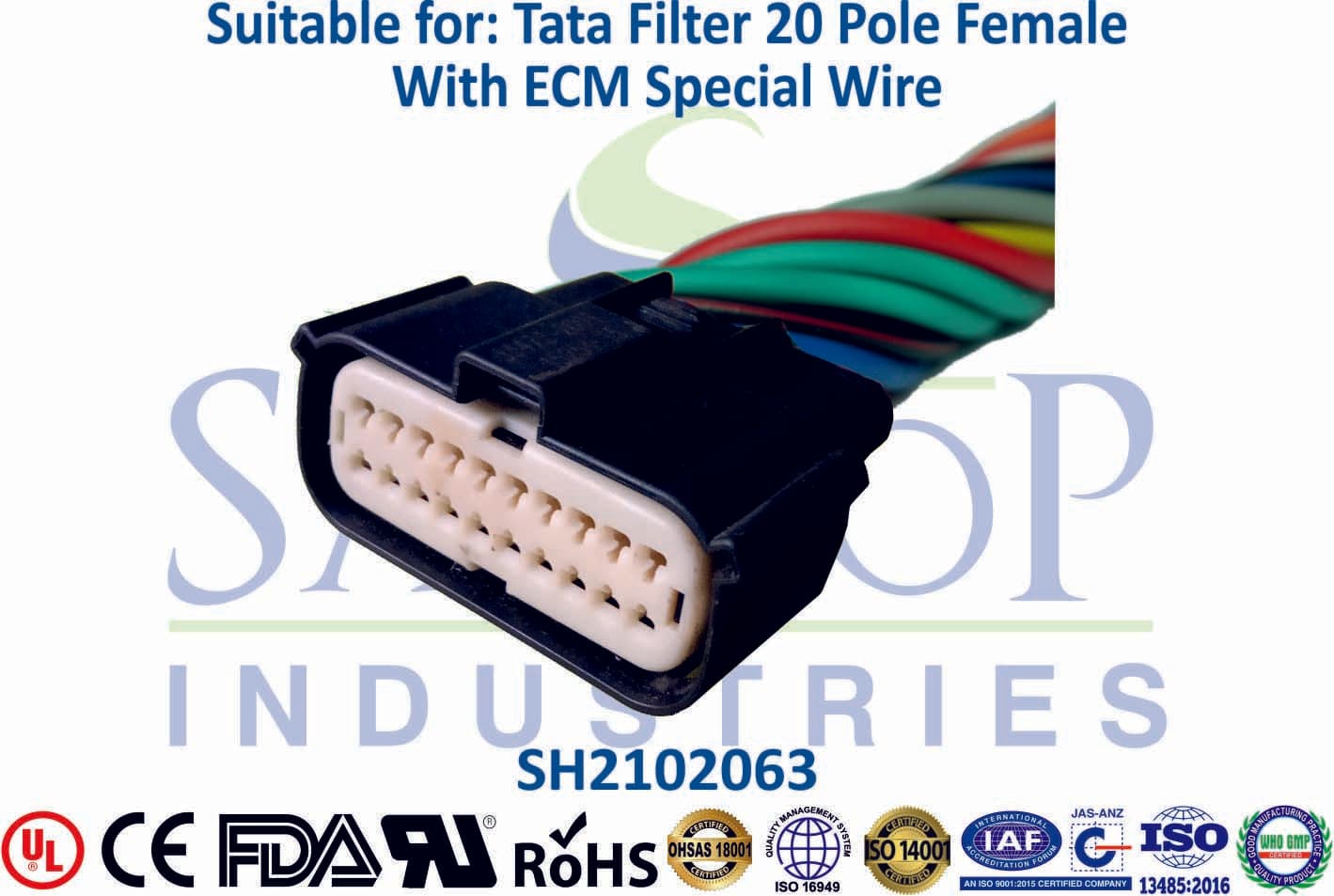 Tata Filter 20 Pole Female - ECM Special Wire - 1