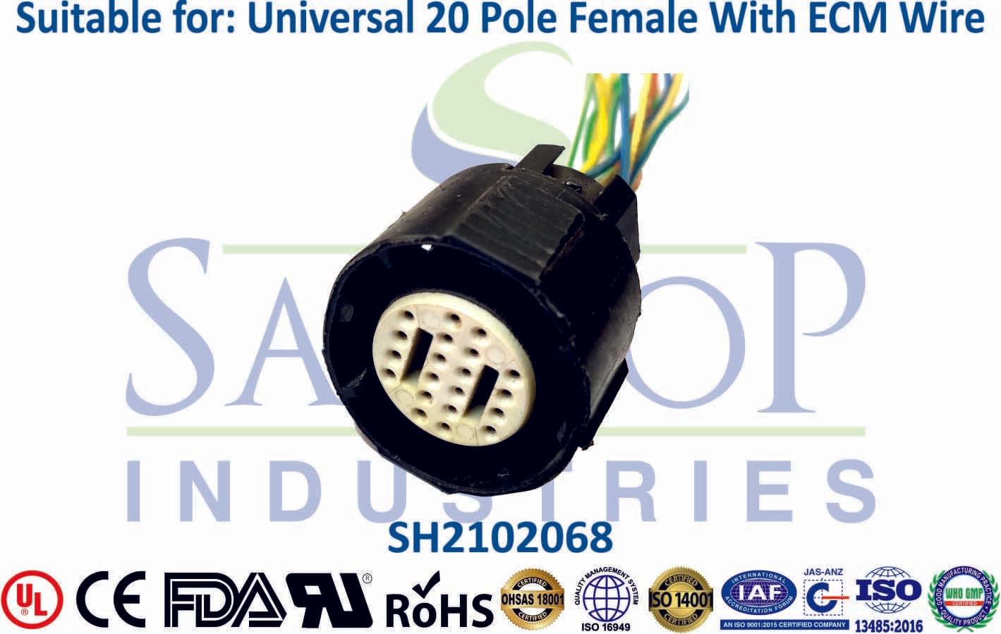 Tata 20 Pole Female - ECM Special Wire (Type 3) - 1