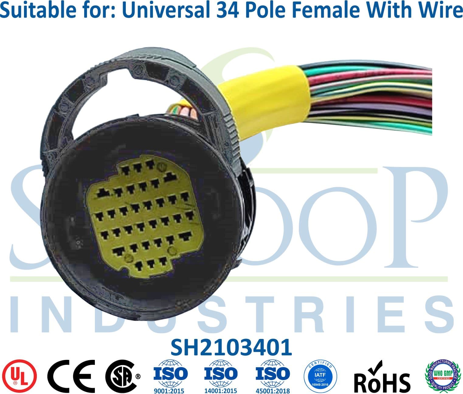 Ashok Leyland & Tata 34 Pole Male - ECM (15" Long) - 1