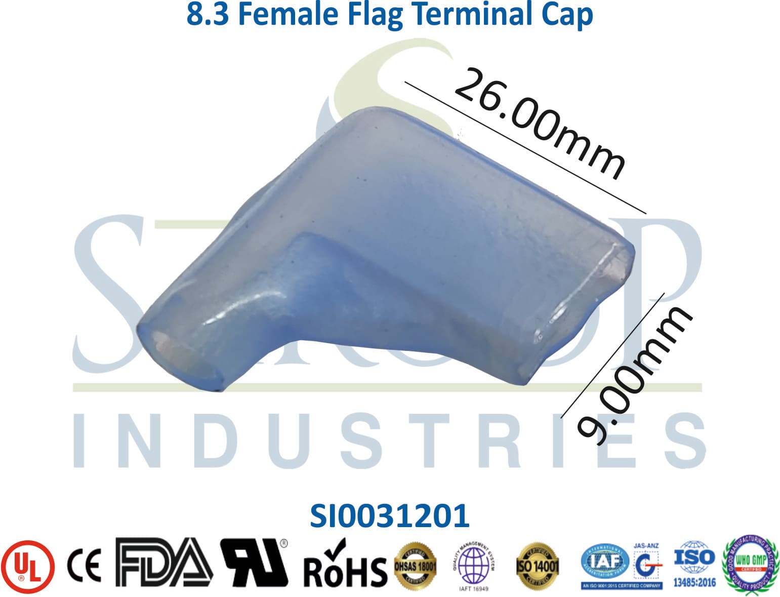 Terminal Cap - 3.2 Female Lock - 1