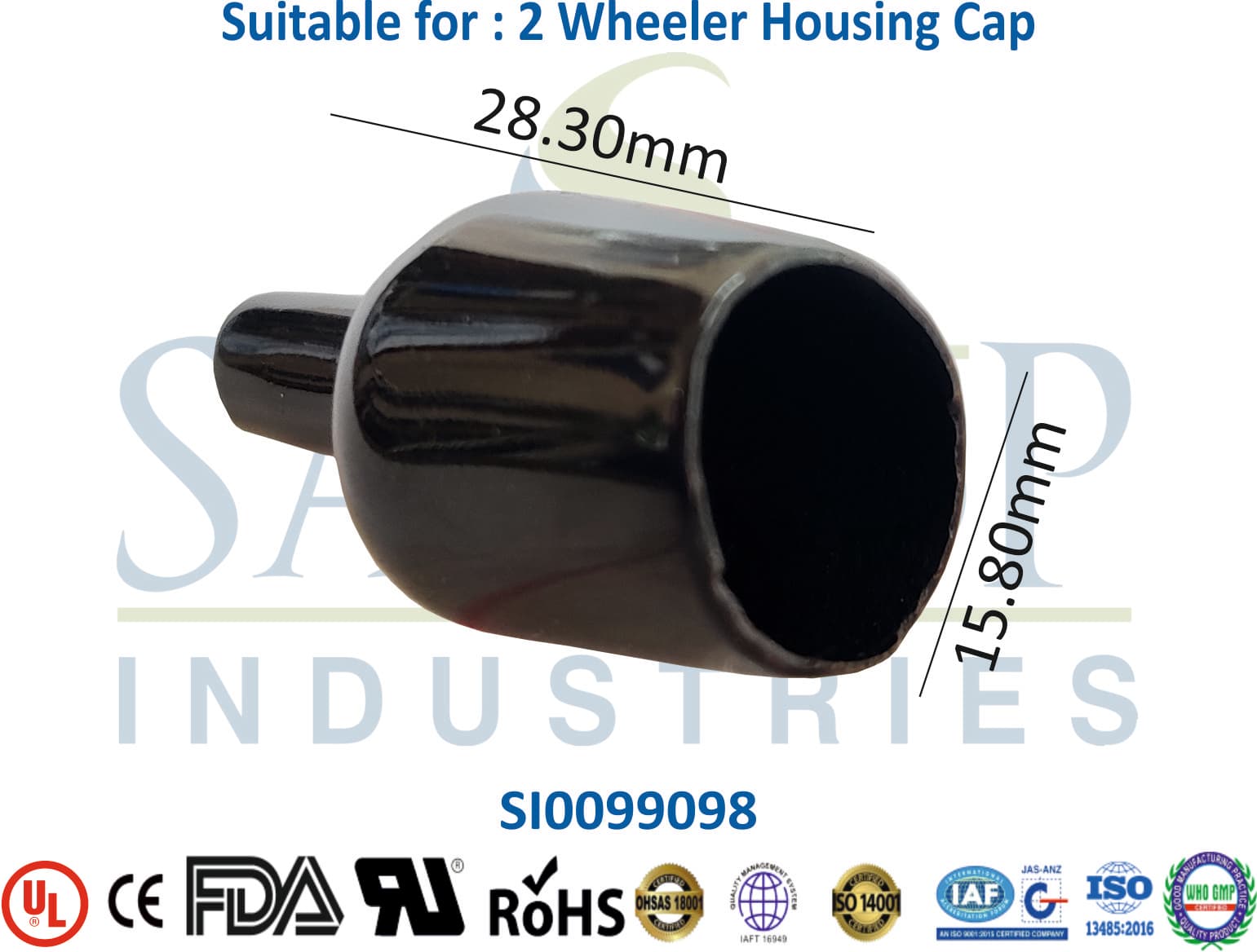 2 Wheeler Housing Cap - 1