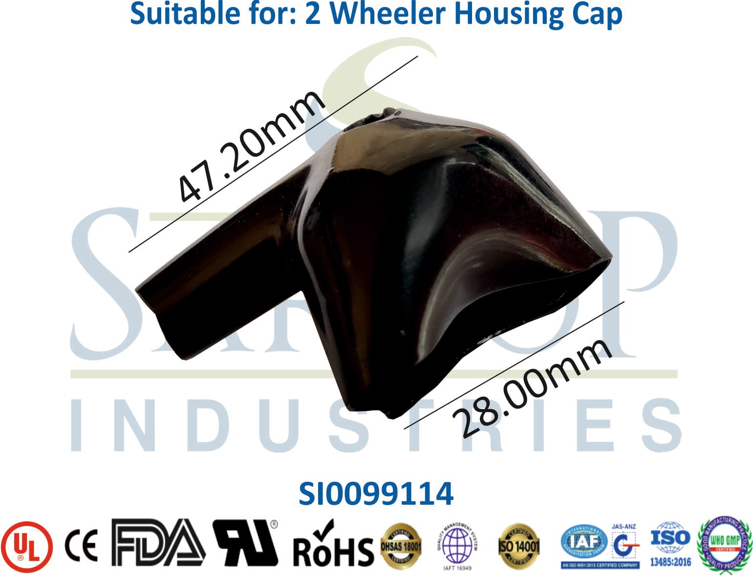2 Wheeler Housing Cap - 1