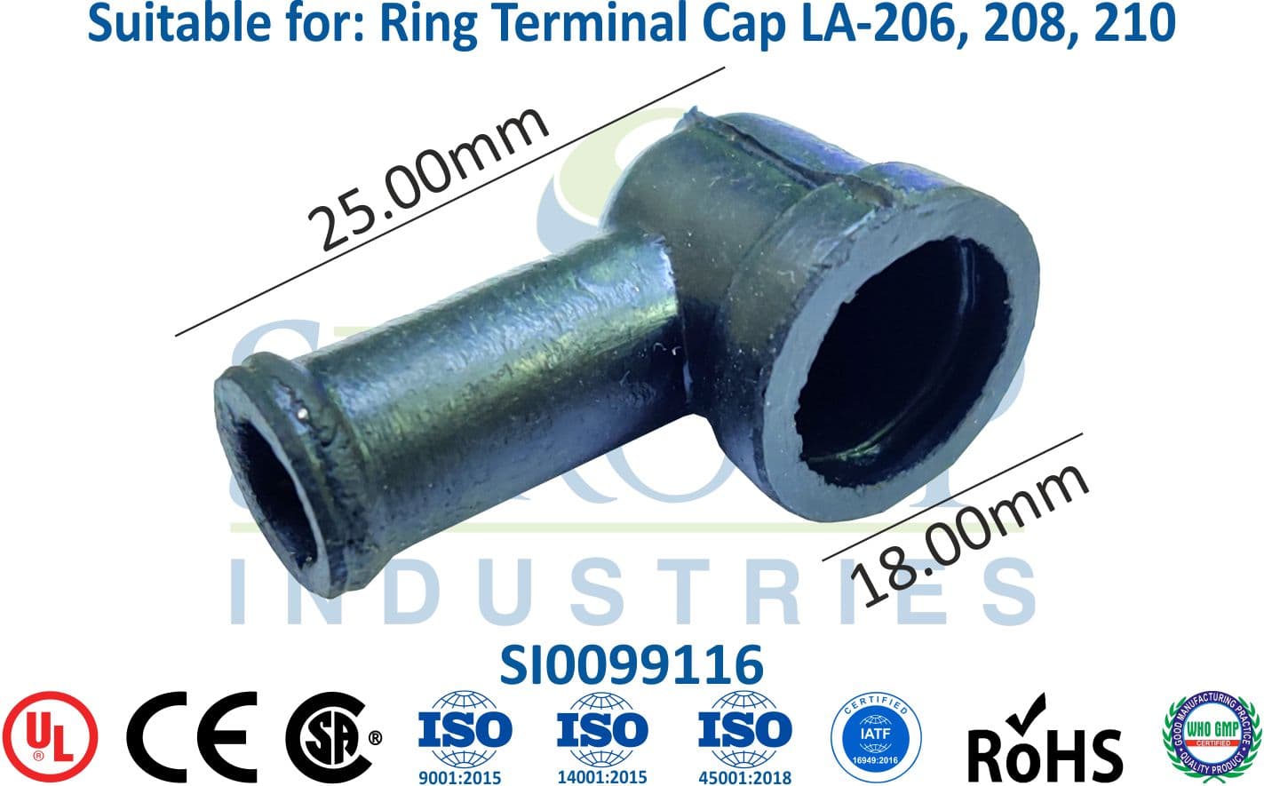 Ring Terminal Cap - LA-206, 208, 210 - 1