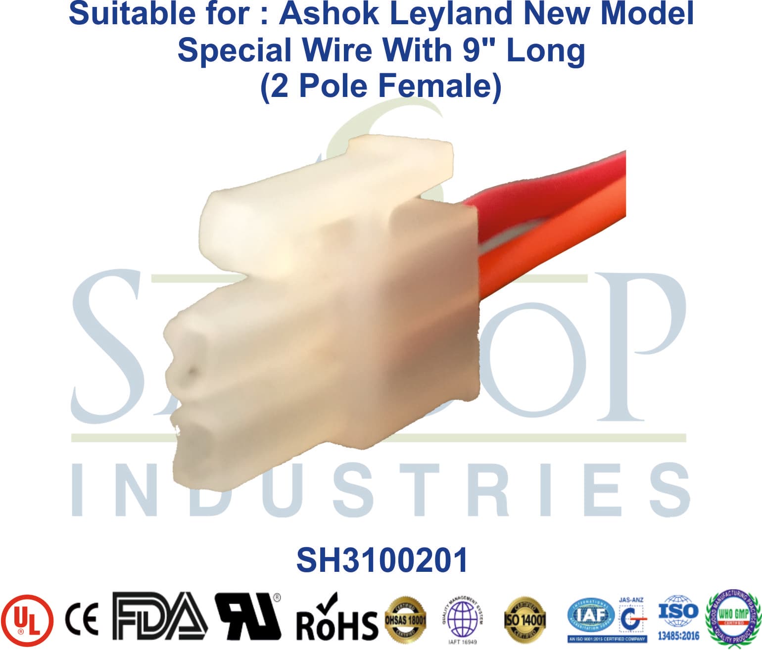 Ashok Leyland New Model 2 Pole Female - Special Holder - 1