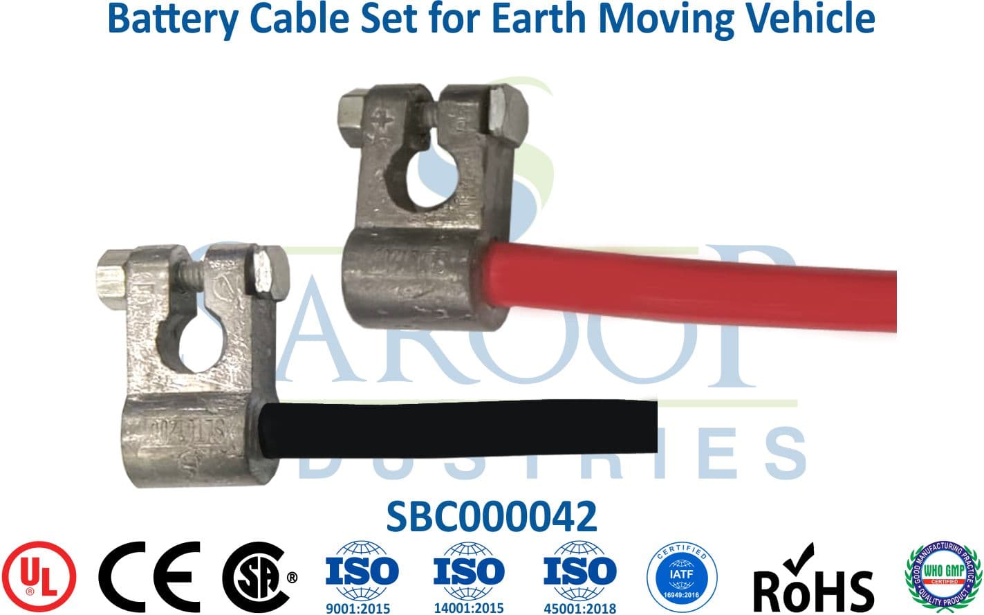 Battery Cable Set for Earth Moving Vehicle - 1