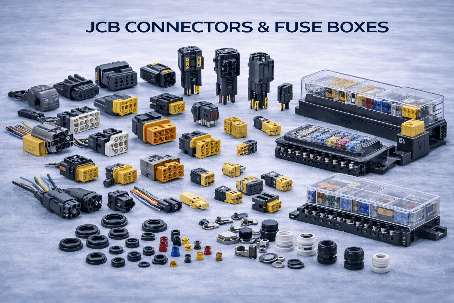 JCB Connectors & Fuse Boxes