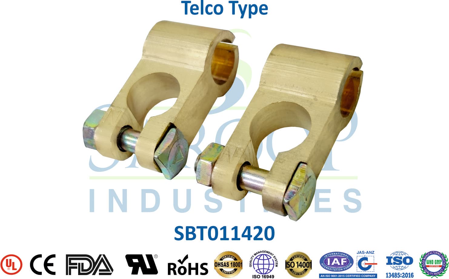 Brass Battery Terminal - Telco Type (SBT011420) - 1
