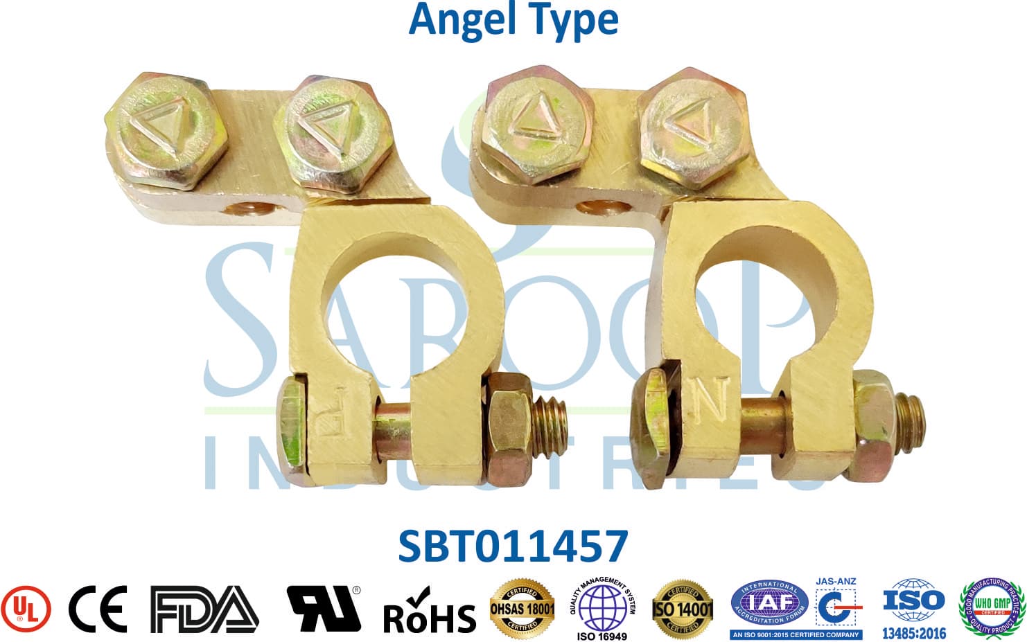Brass Battery Terminal - Angel Type (SBT011457) - 1