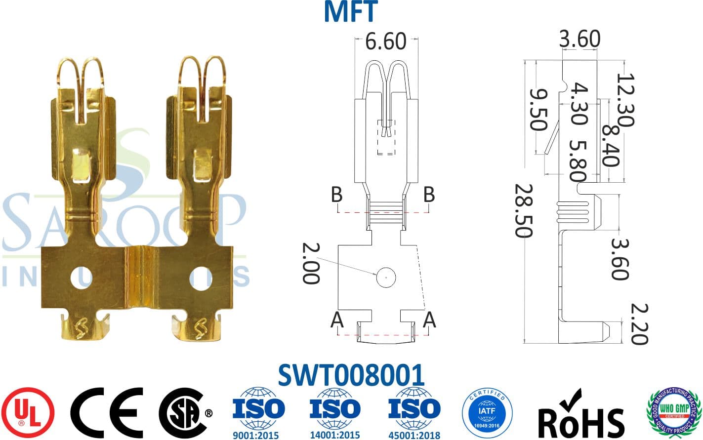 Fuse Series Terminal - MFT (SWT008001) - 1