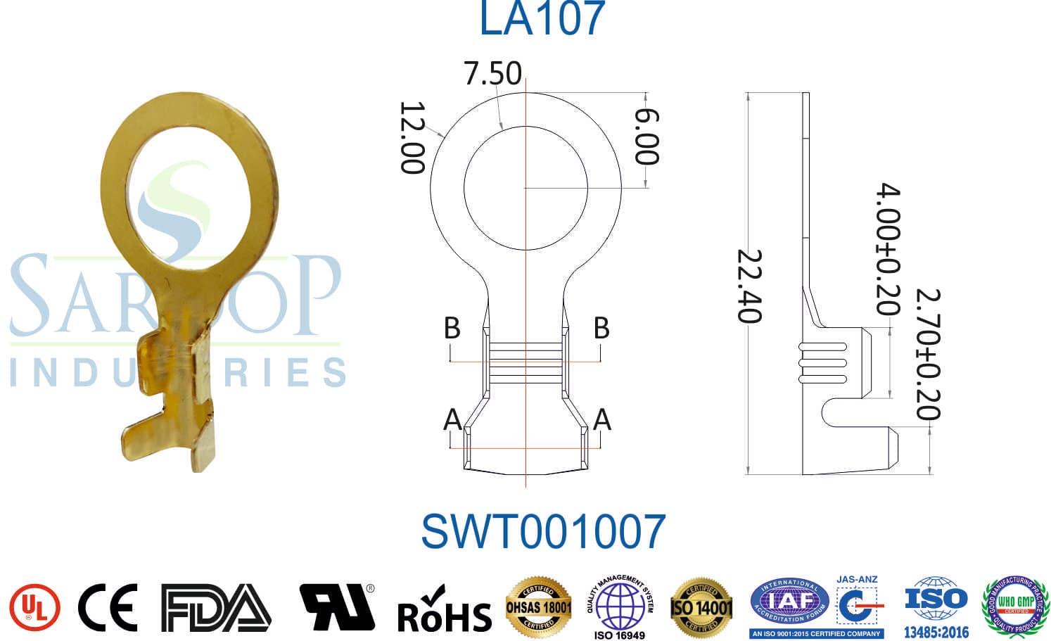 Ring Series Terminal - LA107 (SWT001007) - 1