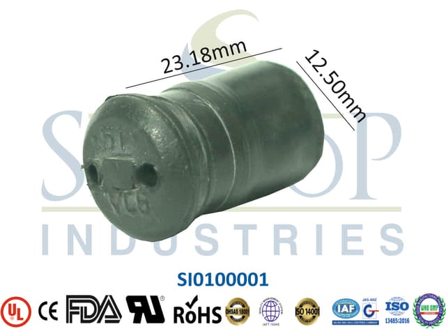 Rubber Grommet - 25.60mm x 19.30mm