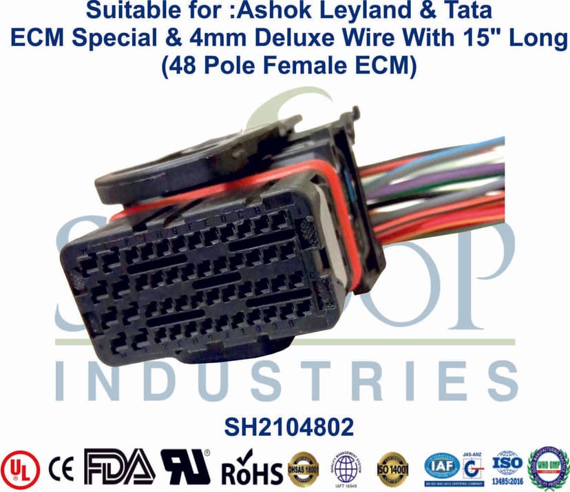 Ashok Leyland & Tata 48 Pole Female ECM (15" Long)