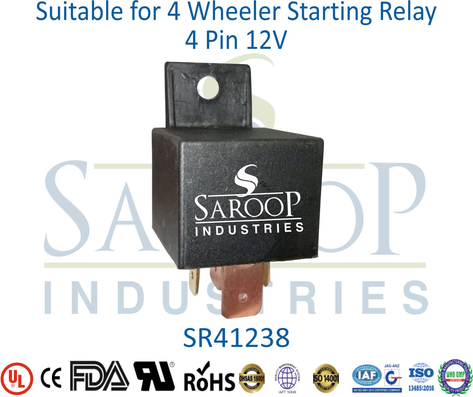 4 Wheeler Starting Relay 4 Pin 12V - 1