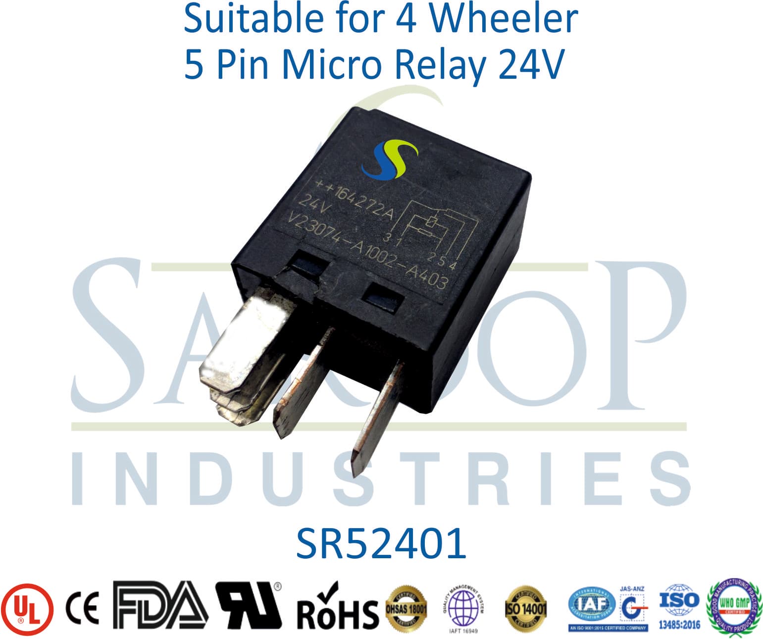 5 Pin Micro Relay 24V - 1