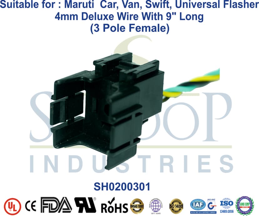 Universal Flasher Maruti Car/Van/Swift 3 Pole Female