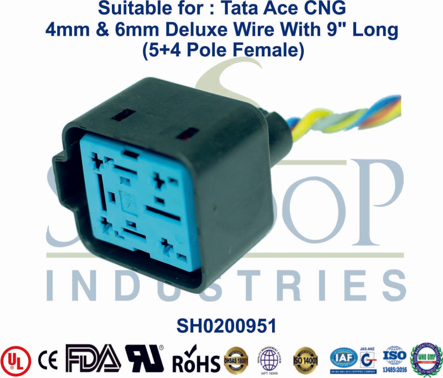 Tata ACE CNG 5+4 Pole Female Relay Base - 1