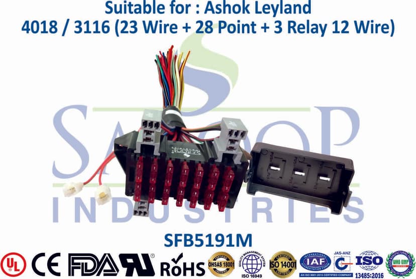 Ashok Leyland 4018/3116 Fuse Box - 3 Relay