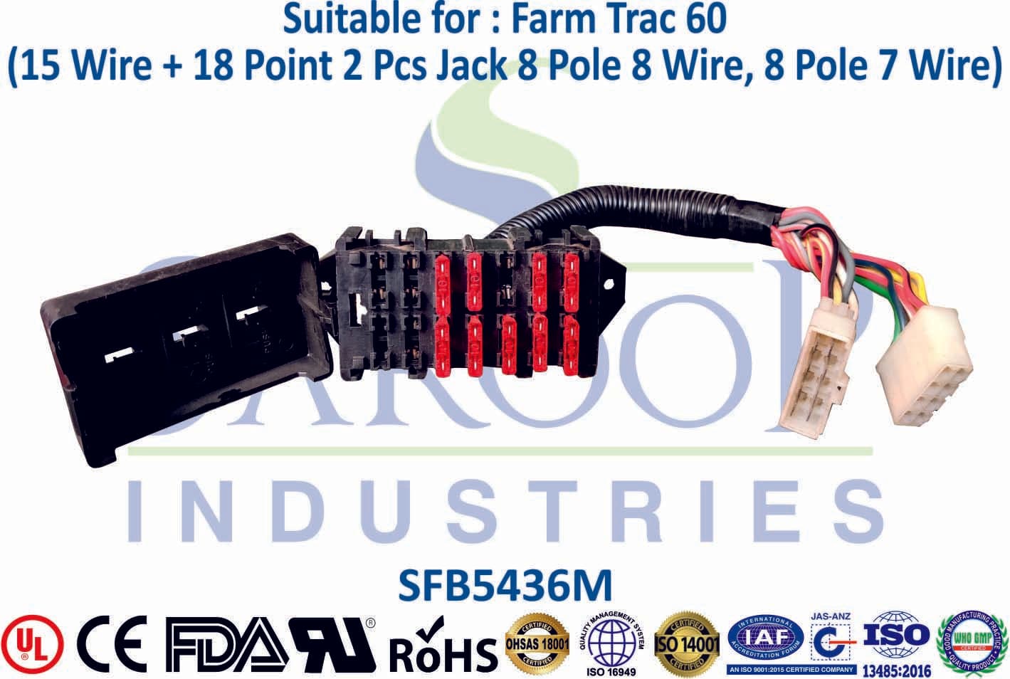 Farm Trac 60 Fuse Box with Jack - 1