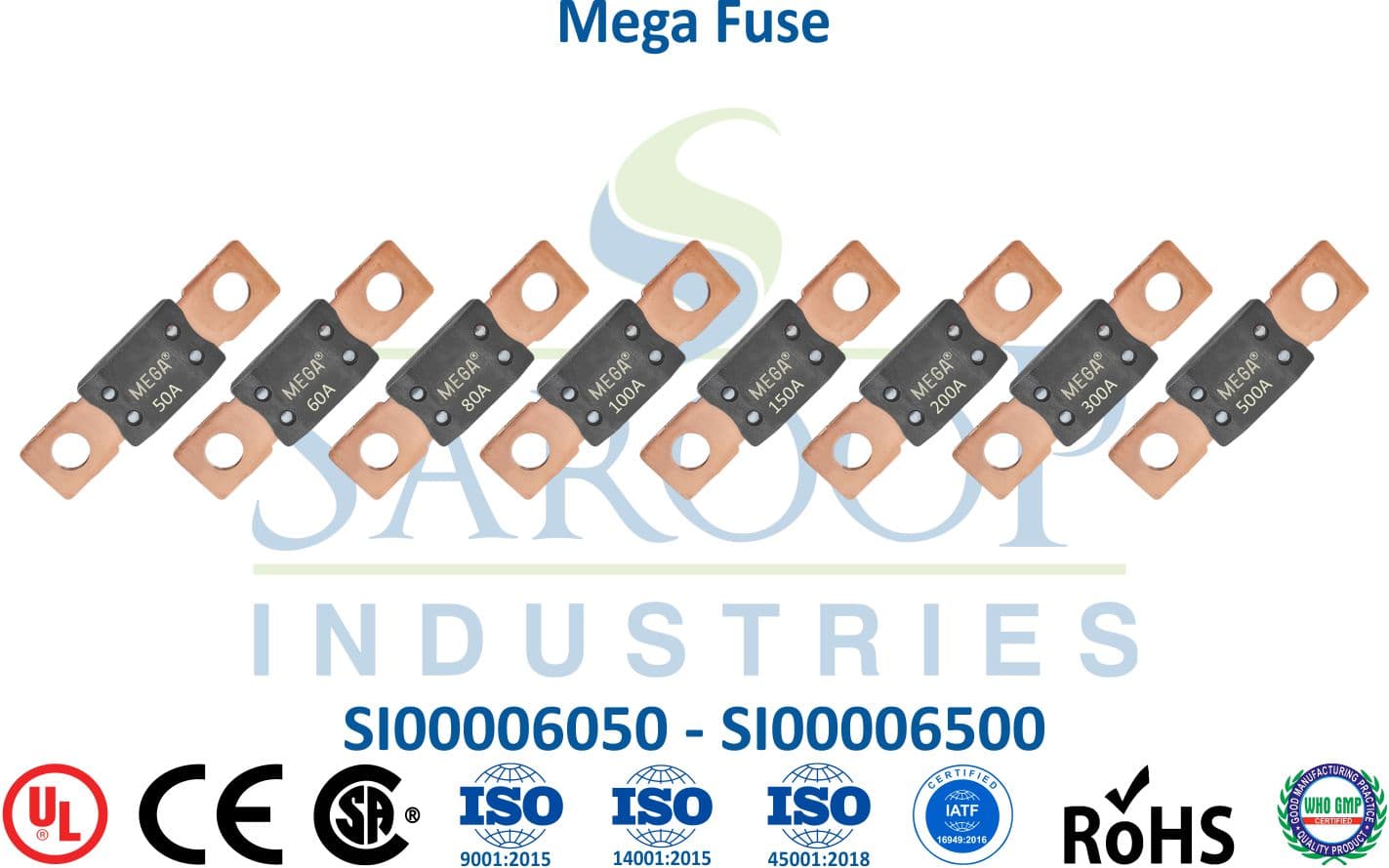 Mega Fuse - 50A to 500A Range - 1