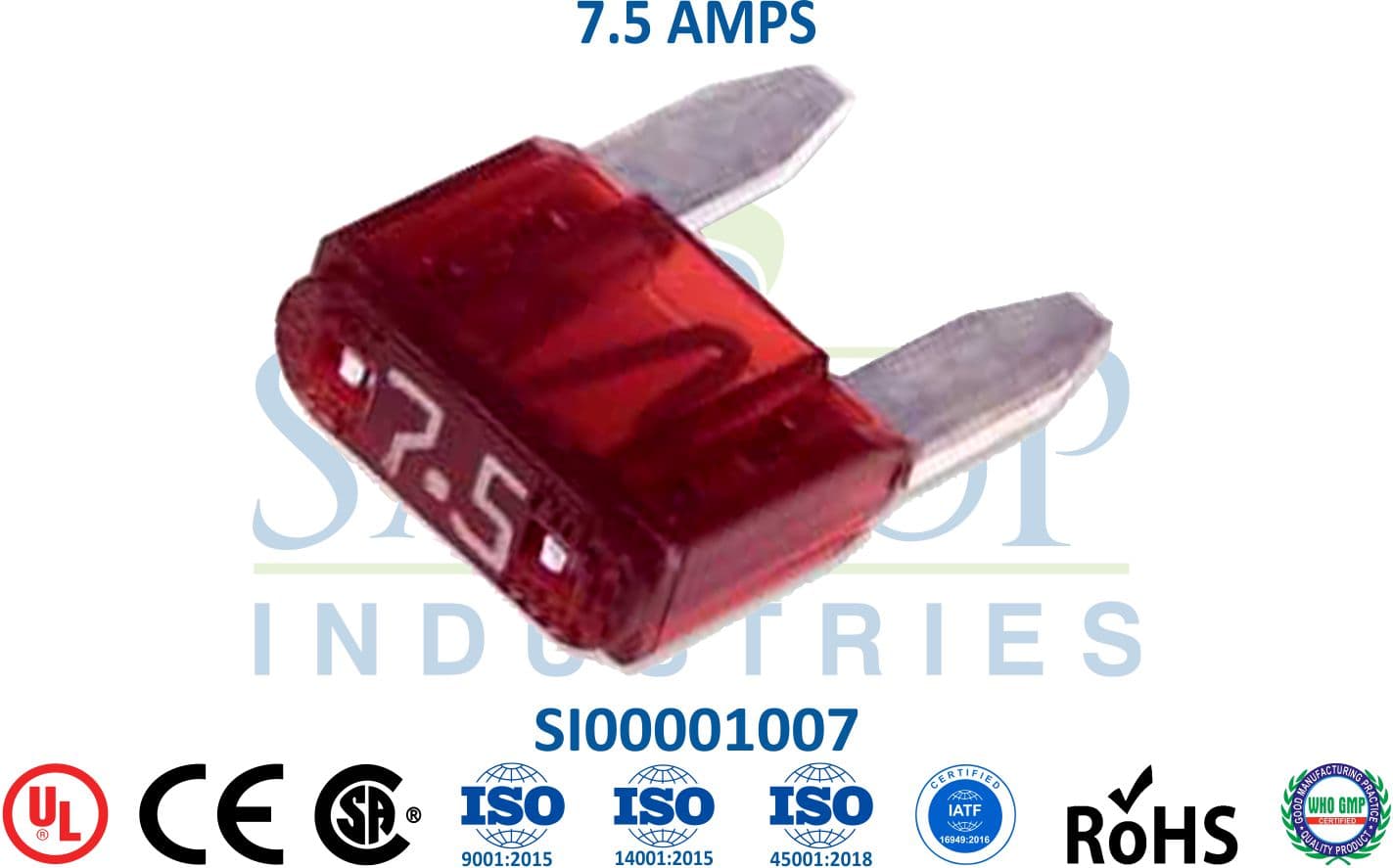Mini Fuse - 7.5 AMPS - 1