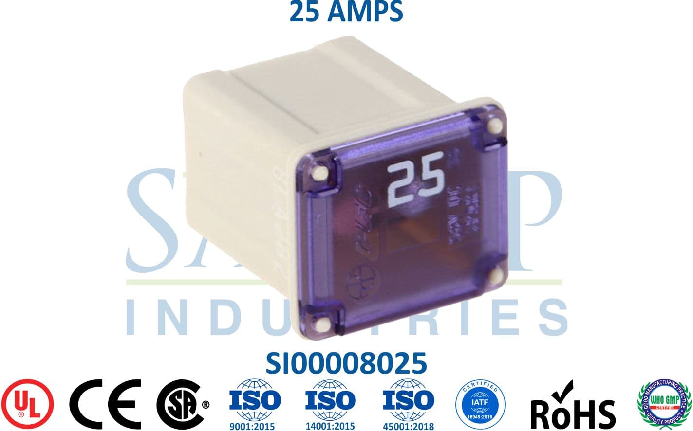 Bolt-Down Fuse - 25 AMPS - 1