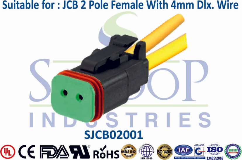 JCB Connector 2 Pole Female