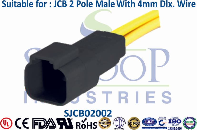 JCB Connector 2 Pole Male