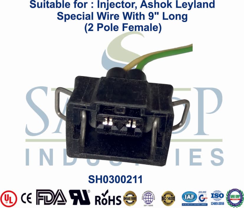 Injector Ashok Leyland 2 Pole Female JPT