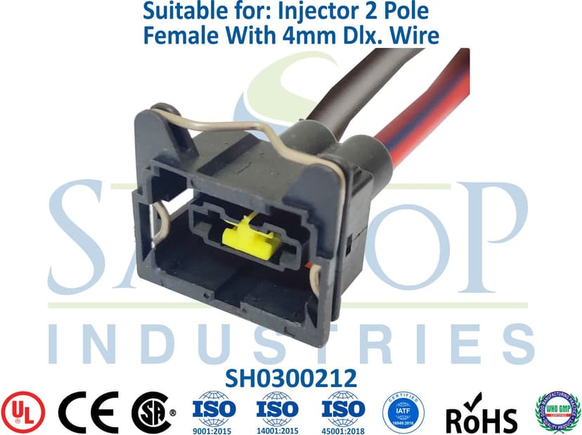 Injector 2 Pole Female JPT - 4mm Wire (Type 2)
