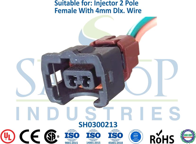 Injector 2 Pole Female JPT - 4mm Wire (Type 3)