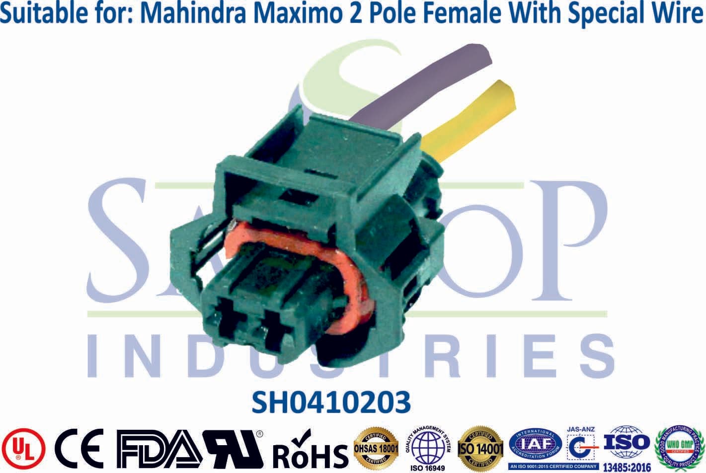 Mahindra Maximo 2 Pole Female - Sensor (Type 2) - 1