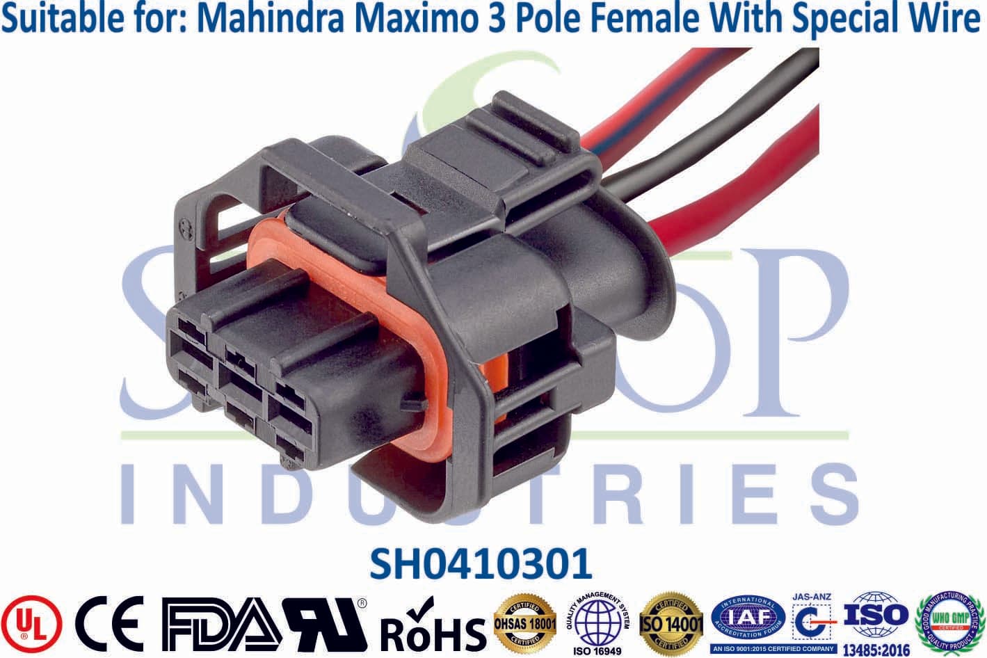 Mahindra Maximo 3 Pole Female - Sensor - 1