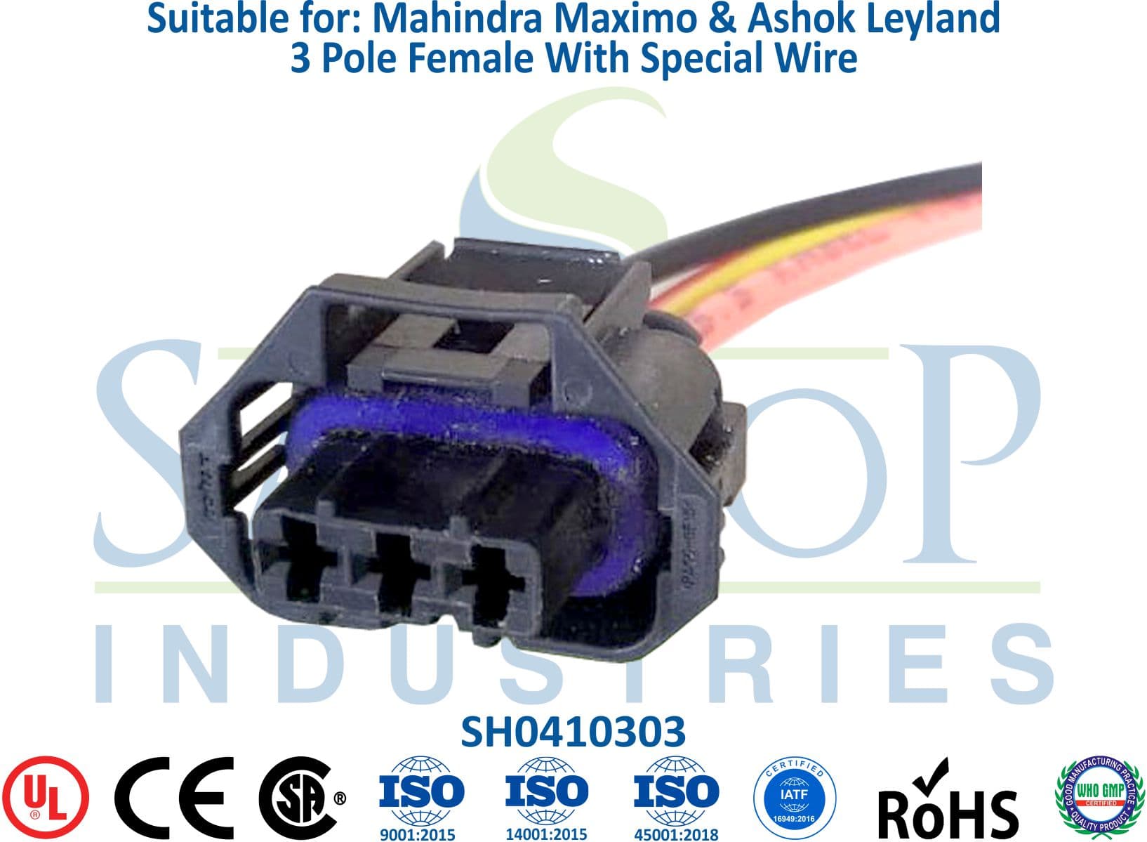 Mahindra Maximo & Ashok Leyland 3 Pole Female - Sensor (Type 2) - 1