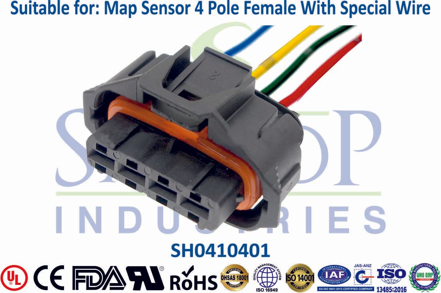 Map Sensor 4 Pole Female - 1